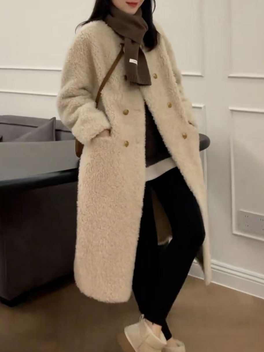 Jaqueta Plus Size de Pele de C - Wool Coat Peacoat avaliação e preço