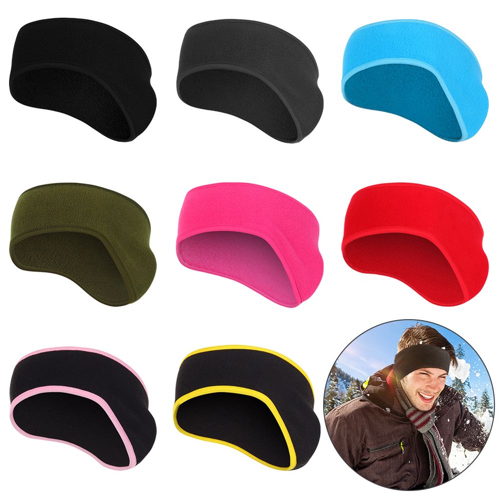 1 unidade de faixa de cabelo c - Fleece Ear Warmer Band avaliação e preço