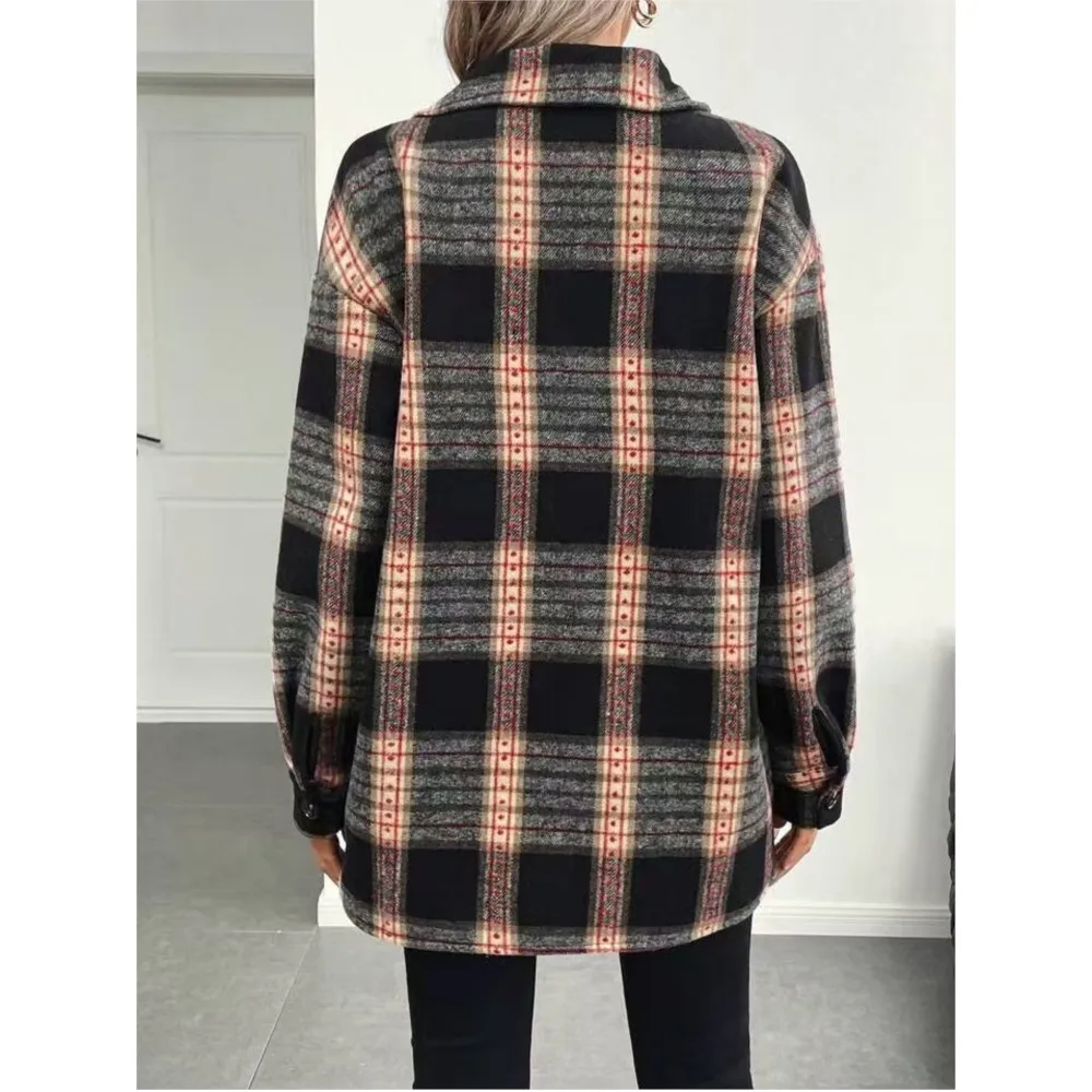 Casaco de manga comprida com f - Flannel Shirt Lined avaliação e preço
