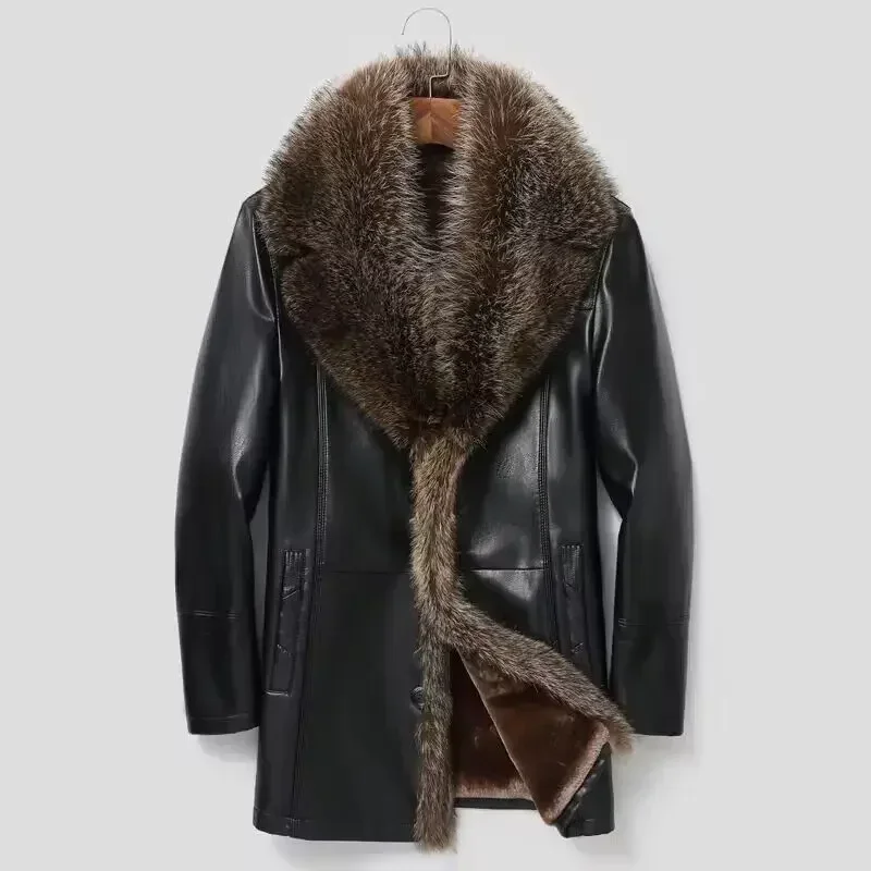 Haining pele um homem com lã e - Wool Coat Peacoat avaliação e preço