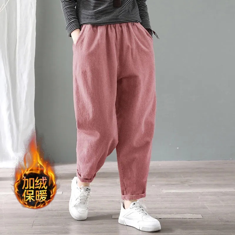 Calças Harem de Corduroy para  - Corduroy Pant Warm avaliação e preço